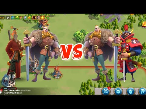 Bjorn/Sun Tzu vs Bjorn/Euji - no equip - Rise of Kingdoms RoK