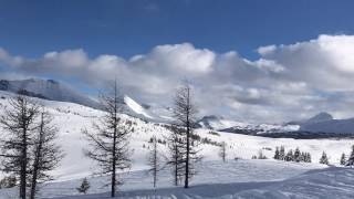 A look from the top of our first Green Diamond slope at Sunshine Village