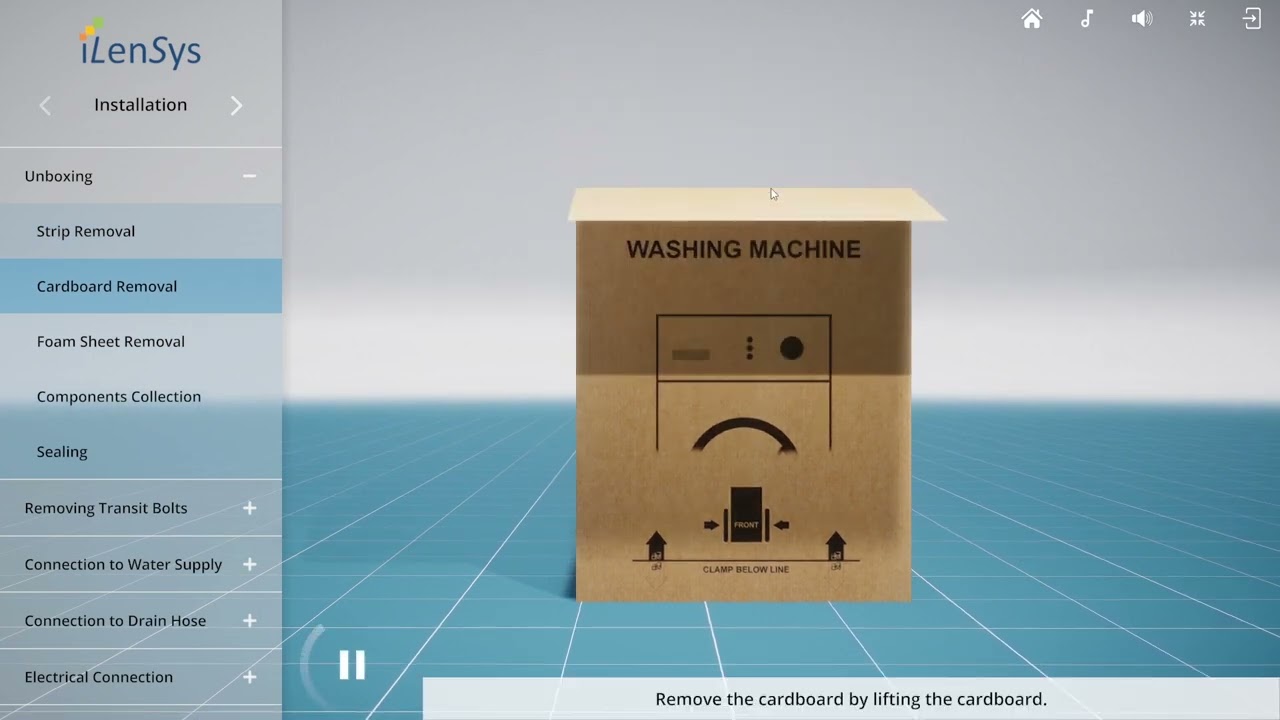 Washing Machine - 3D Interactive user manual