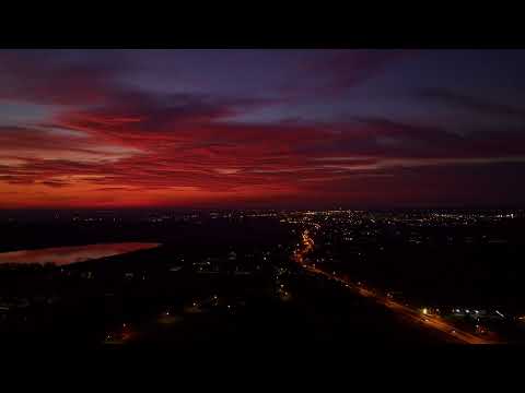 Mavic 3 Classic  Krwisty zachód słońca Ligota Górna