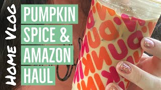 First Pumpkin Spice of the Season & Amazon Haul • Weekly Home Vlog