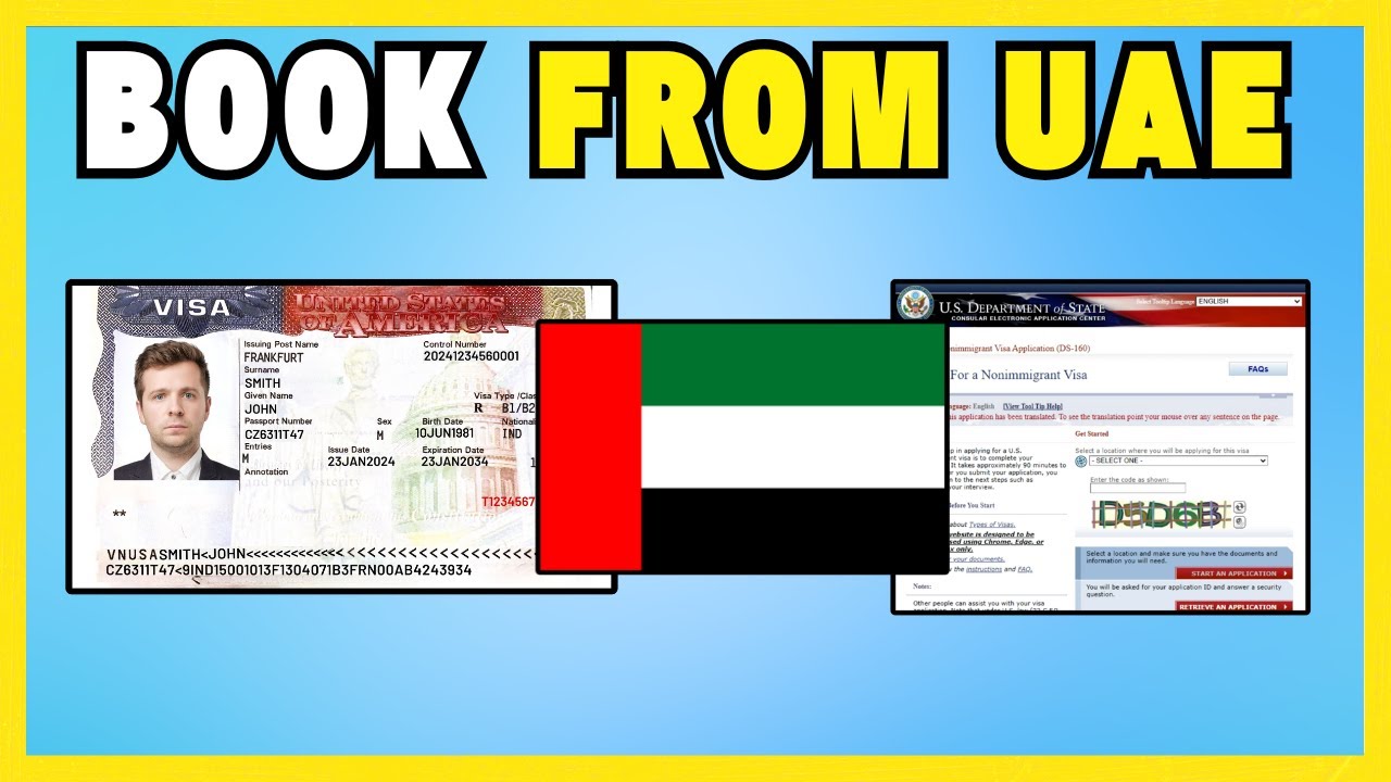 How To Book An  Appointment For  US Visa From  UAE - NEW UPDATE!
