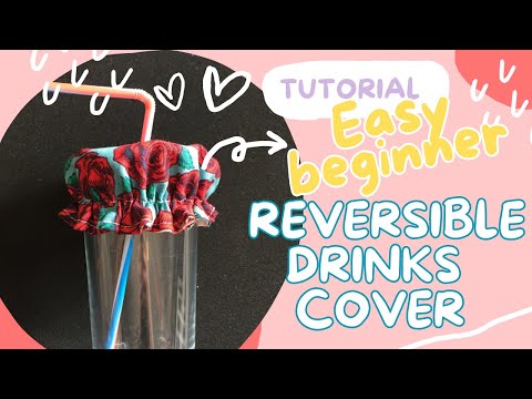 How to sew a drink cover. Summer sewing idea. Tutorial
