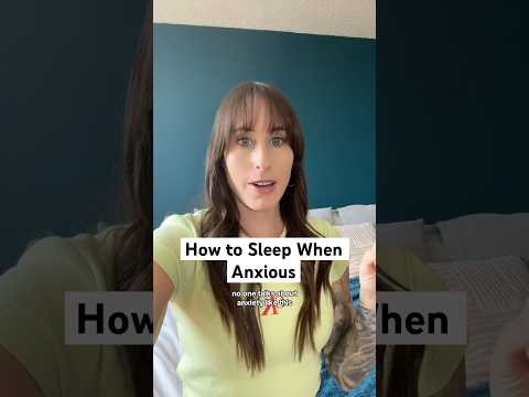 How to Sleep When Anxious! No more anxiety at night 😴 #insomnia #anxiety #sleepanxiety #sleeptips