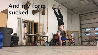 Handstand Pushup Progression - 5 Months