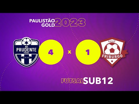 AD Prudente 4 x 1 Friburgo - Paulistão Gold 2023 - sub12