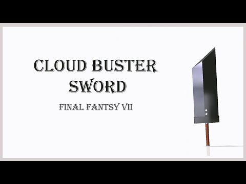 Free 3D file Cloud Buster Sword [Final Fantasy VII], Creo 3.0 Modeling ...