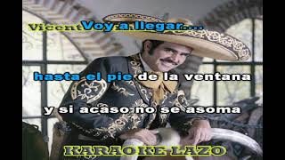 Vicente Fernández - Esta noche con mariachis - Karaoke Lazo