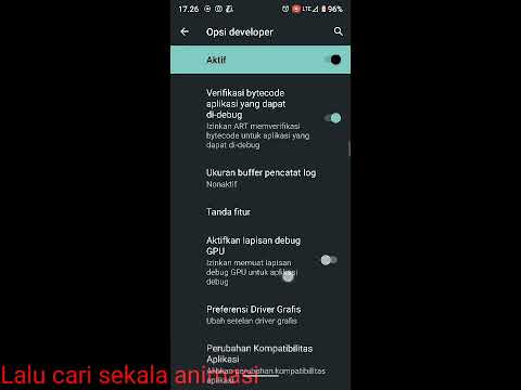 Cara aktifkan opsi developer dan matikan sekala animasi di Sharp Aquos R3