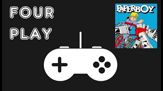 Four Play - Paperboy - 8-bit Computer Comparison
