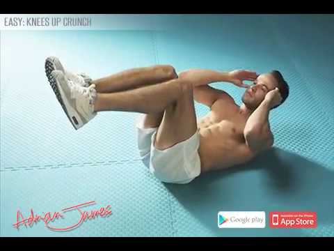 Adrian James 6 Pack Abs Workout - Knees Up Crunch