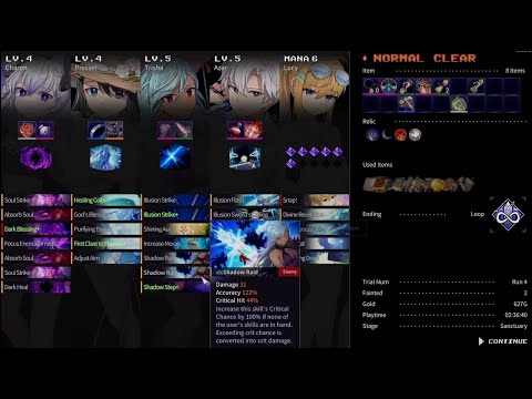 Chrono Ark First Time Victory With End Scenes