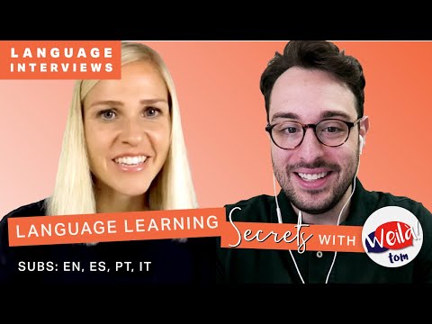 Weilà Tom gives language learning TIPS - Language Interview - Learn English with Camille - SUBTITLED
