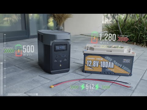 Expand EcoFlow with Power Queen 🔋 LiFePo4: Override 8A DC Charging Limit