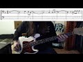 The Police - Walking on the moon bass cover with tabs