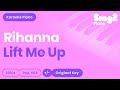 Rihanna Lift Me Up Piano Karaoke