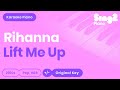 Rihanna - Lift Me Up (Piano Karaoke)