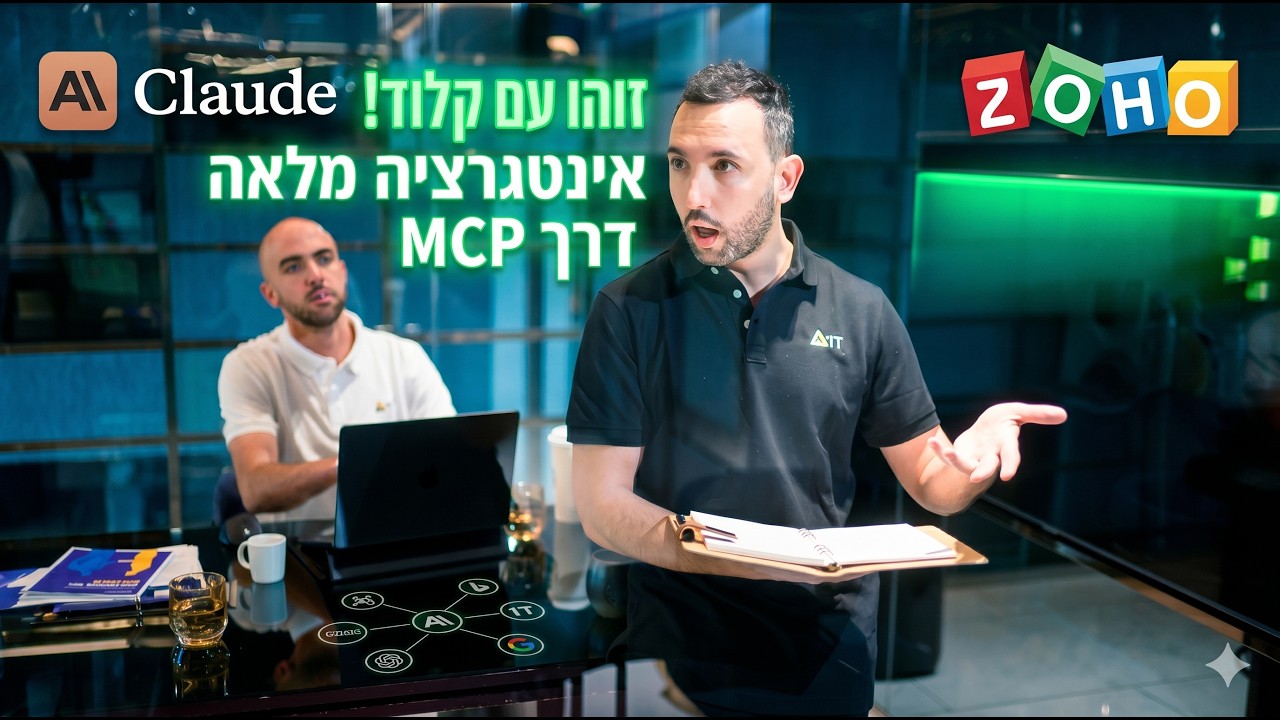 איך לחבר את Zoho CRM ל-Claude ב-6 דקות! (Zoho MCP)