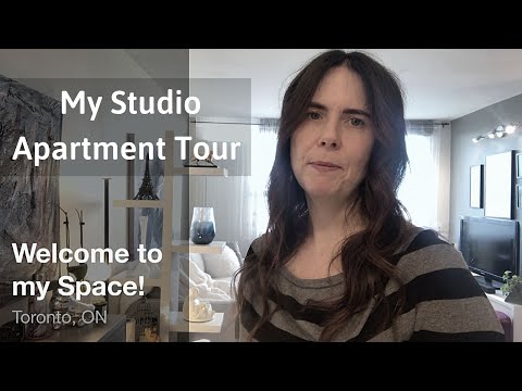 Studio Apartment Tour, Toronto - Modern, Warm & Cozy. Maximizing Your Space.