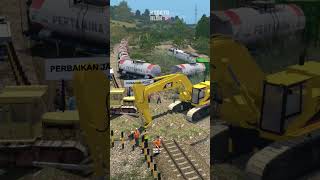 Download lagu Kereta Api Putar Balik Ada Perbaikan Jalan Di Rel Kereta #keretaapi #train #railway #automobile mp3