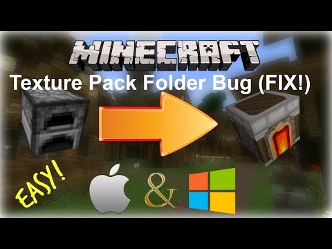 Minecraft: Texture Pack Folder FIX! - MAC AND WINDOWS! ALL MINECRAFT VERSIONS!!!