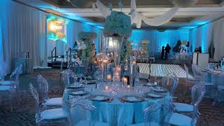 Turquoise Elegant Wedding Reception Decor