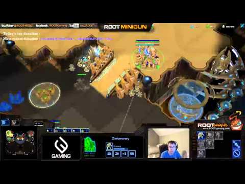 ROOTMinigun (P) v Mix (Z) Holding off Zerg all in
