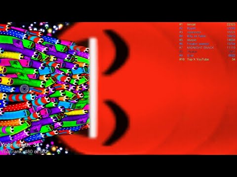 Slither.io A.I. Epic Skin Slitherio Best Gameplay - Angry Birds Skin - Slither.io Vip - World Record
