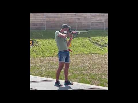 Biathlon - Siegfried Mazet challenges his athletes at the shooting range in Lavazé