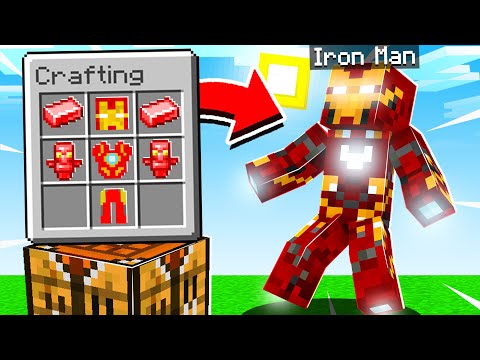 Craft Iron Man in Minecraft?! 😱