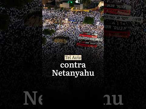 100.000 israelíes se rebelan contra Netanyahu en Tel Aviv