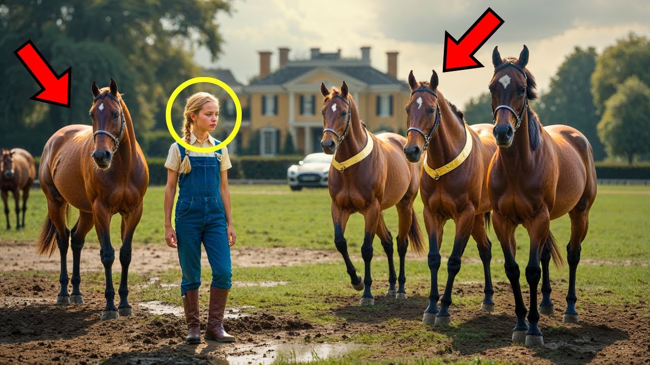 A Billionaire Abandons Four Weak Colts, But a Girl Rescues Them and They Become Champions