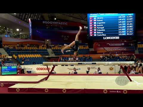 FISHWICK Maia (NZL) - 2018 Artistic Worlds, Doha (QAT) - Qualifications Balance Beam