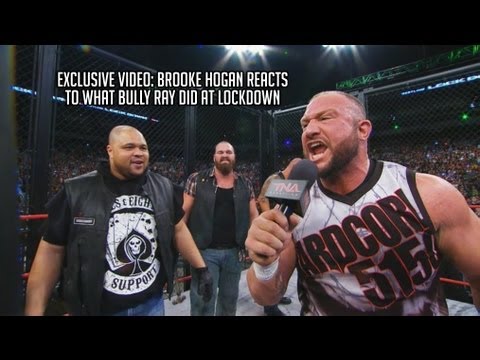 Brooke Hogan reacts to what Bully Ray did at Lockdown