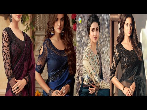 Indian bridal blouse design/net embroidery/rida's fashion