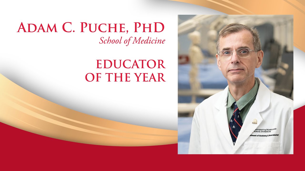 Adam Puche, PHD: Educator of the Year