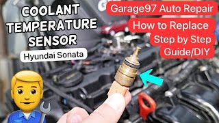 Hyundai Sonata Coolant Temp sensor replacement #Car #Maintenance #DIY #HowTo #hyundai #sonata #fix