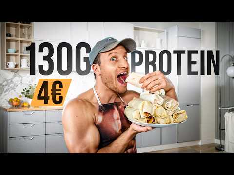 This fitness burrito is made of fabric | 130g protein, 4€ | Meal Prep Episode 2