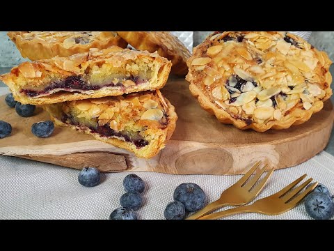 🥧TARTELETTES AMANDINES AUX MYRTILLES🫐