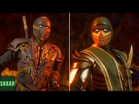 Mortal Kombat 11 - Noob Saibot Vs Noob Saibot (Mirror Match) - All Intros Dialogues
