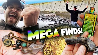 So many MEGA finds! Mudlarking the Thames at low-tide!