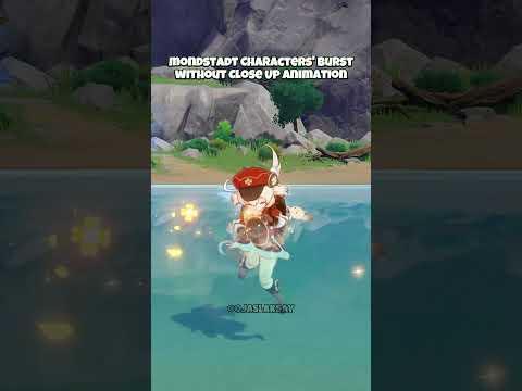 Mondstadt characters burst animation #genshinimpact #genshin