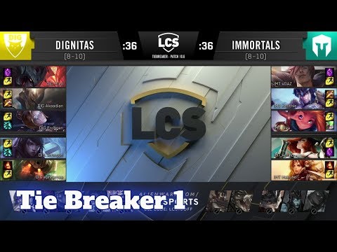 Dignitas vs Immortals - Tie Breaker | Week 9 Day 3 S10 LCS Spring 2020 | DIG vs IMT W9D3