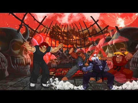 Yujiro Hanma VS. Evil Ryu, Evil Ken and Oni