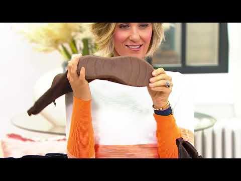 Clarks Collection Suede Tall Shaft Boots - Caroline Style on QVC