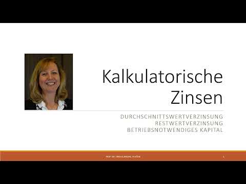 Controlling-Tutorial: Kalkulatorische Zinsen