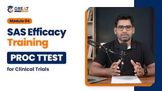 SAS Efficacy Training | PROC TTEST for Clinical Trials — Two-Group Efficacy Comparisons