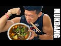 Mukbang ăn bò kho siêu ngon và trả lời câu hỏi ngáo vãi🤪😂 #LHWorkout