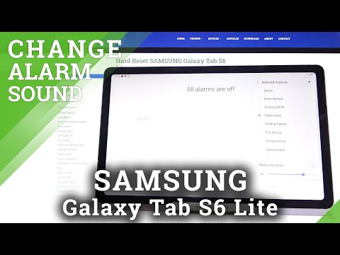 How to Change Alarm Sound on Samsung Galaxy Tab S6 Lite - Locate Alarm Sounds List