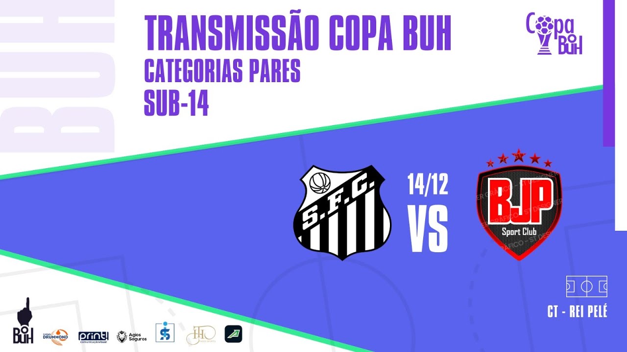 SANTOS x BJP | COPA BUH | SUB-14 | 11H | FINAL | CT REI PELÉ (SANTOS)